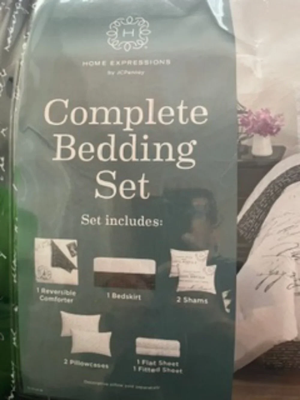 Queen size Paris bed comforter set